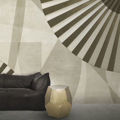 Moderne Tapete - ELEGANCE - N.O.W. Edizioni - Panorama / mit geometrischen Motiven / Betonoptik