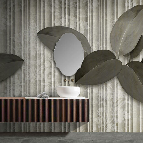 Moderne Tapete - BURGUNDY - N.O.W. Edizioni - Glasfaser / Naturmotiv / Streifenmuster