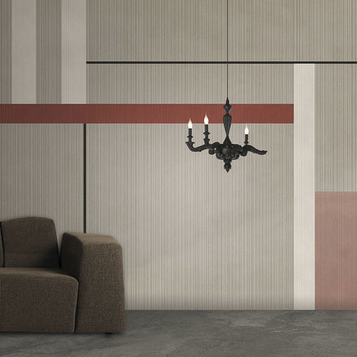 Moderne Tapete - BAUHAUS - N.O.W. Edizioni - Glasfaser / geometrisches Muster / Streifenmuster