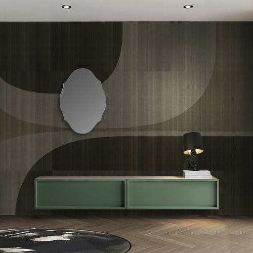Moderne Tapete - TONIGHT - N.O.W. Edizioni - geometrisches Muster / Stoffoptik / waschbar