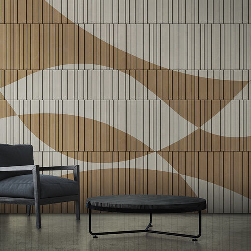 Moderne Tapete - ONDINE - N.O.W. Edizioni - Panorama / mit geometrischen Motiven / Streifenmuster