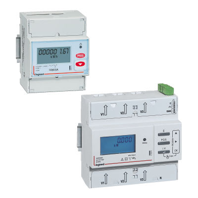 Dreiphasiger Energiezähler - EMDX³ - LEGRAND - einphasig / digital / elektronisch