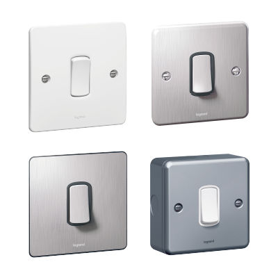 Wippschalter - SYNERGY™ - LEGRAND - Einbau / Metall / modern