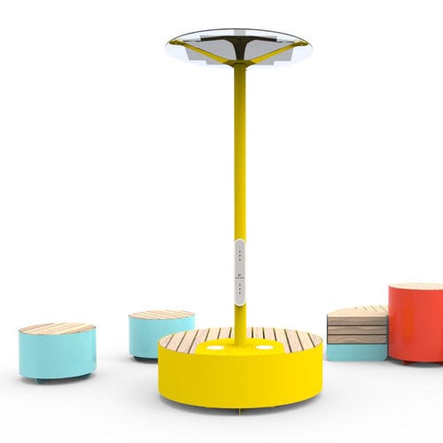 USB-Ladestation - 19.055 - ZANO Street Furniture - Solar / WiFi / für Straße