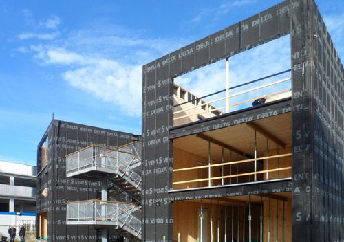 Fertigbau-Gebäude - APT. COMPLEX, BORDEAUX - TiComTec - Modul / Holz / Beton
