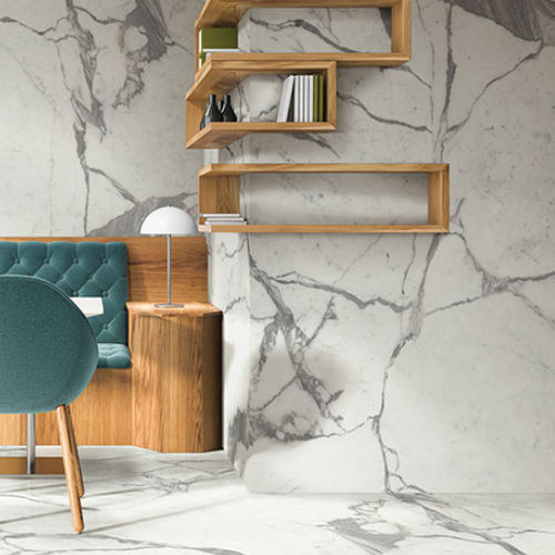 Porzellanfliesen - STATUARIO VERO  - StonePeak Ceramics - poliert / für den Innenraum / für Badezimmer