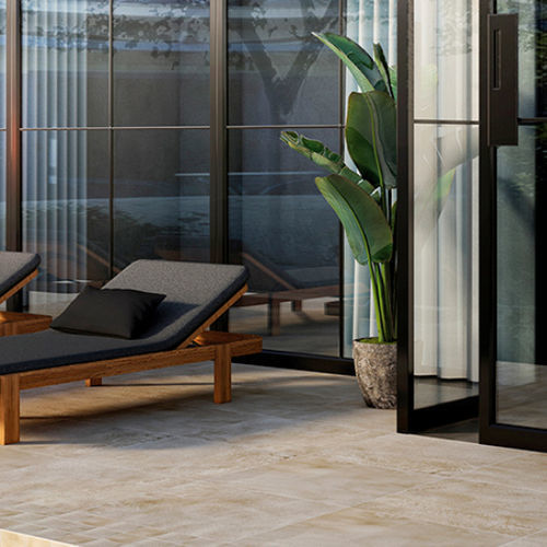 Fliesen für den Innenraum - WAVE SAND - StonePeak Ceramics - für Außenbereich / für Badezimmer / für Wohnzimmer