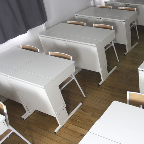 Moderner Computertisch - MILENA - DECADRAGES / BEDUP® - Melamin / mit