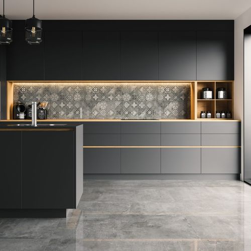 Feinsteinzeugfliesen - SOFTCEMENT GRAPHITE - CERRAD - poliert / matt / glatt