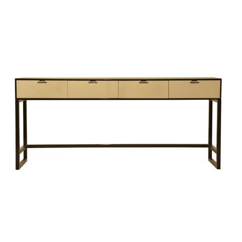 Moderner Konsolentisch - GERO - Galiatea - Holz / Stahl / rechteckig