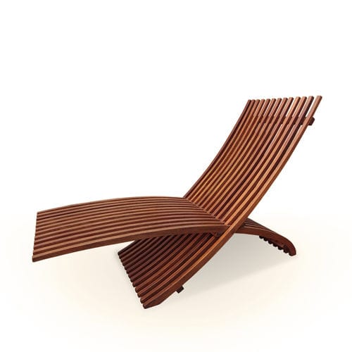 Moderne Sonnenliege - Galiatea - Holz