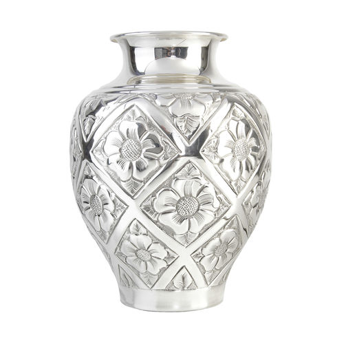 Klassische Vase - PPI 136 - Galiatea - versilbertes Metall
