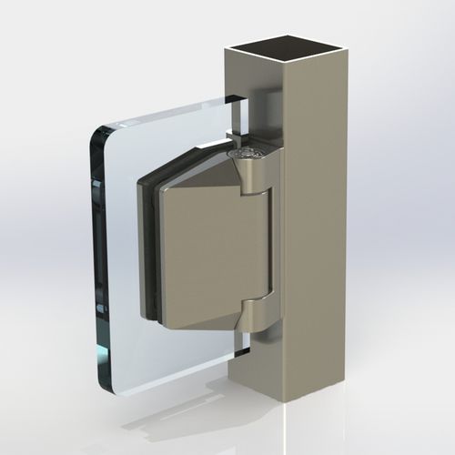 Scharnier für Glastür - POLARIS 120 series - Clear glass - Edelstahl / modern