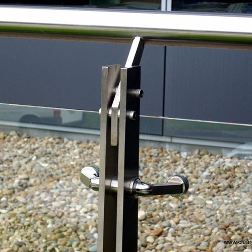 Edelstahl-Befestigungssystem - IDAFGC  - Clear glass - für Paneele / für Geländer / Glaspunkthalter-Spinnen