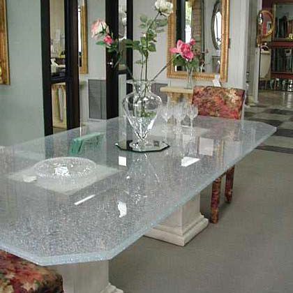 VSG-Glasscheibe - ICE  - Clear glass - lichtdurchlässig / für Innenausbau