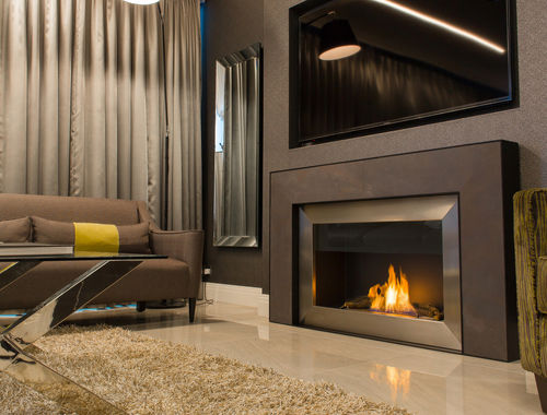 Bioethanol-Kamin - 844 - Modus Fireplaces - Gas / Einbau / Einseitig