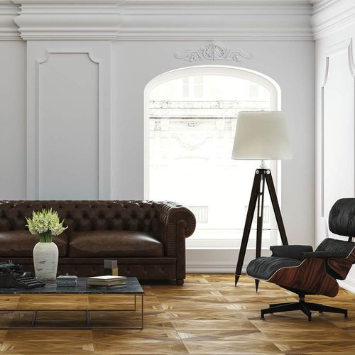 Mehrschichtparkett - QUADROTTE - CP PARQUET - Teakholz / geölt / gebürstet