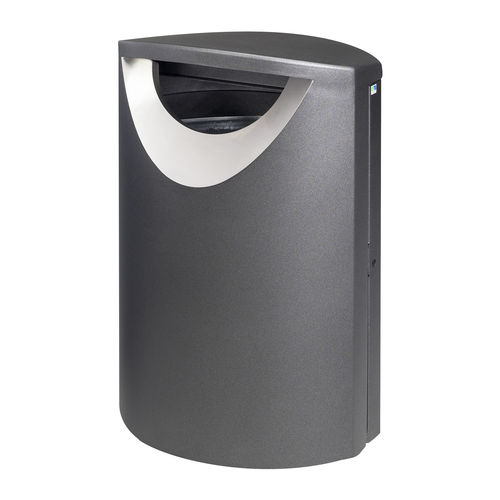 Park-Abfallbehälter - ELLIPSE 60 - FINBIN Products/ Lehtovuori Oy - galvanisiertem Stahl / Edelstahl / ohne Deckel