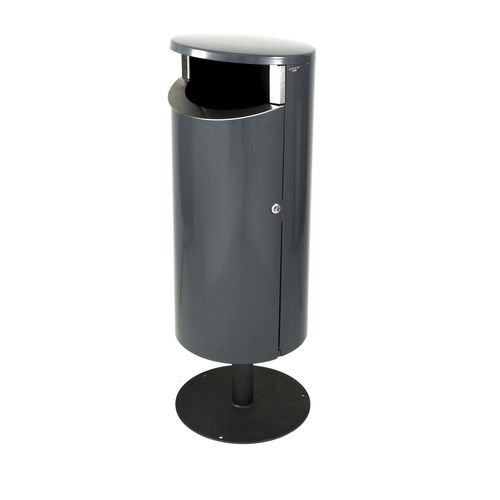 Park-Abfallbehälter - NOVUS 80 - FINBIN Products/ Lehtovuori Oy - bodenstehend / galvanisiertem Stahl / Edelstahl