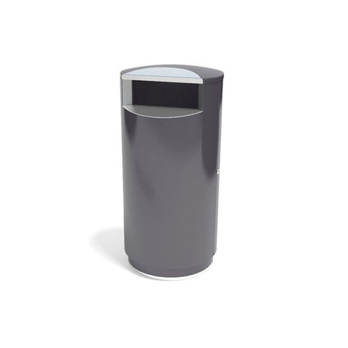 Park-Abfallbehälter - CITY&reg; 140 - FINBIN Products/ Lehtovuori Oy - galvanisiertem Stahl / Edelstahl / mit Deckel