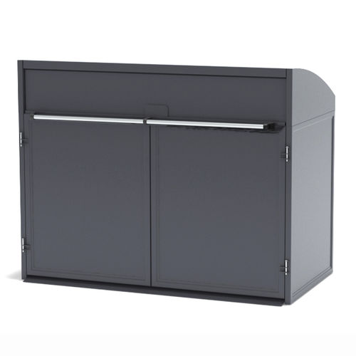 Recyclings-Mülltonnenbox - MODUL XL - FINBIN Products/ Lehtovuori Oy - für professionellen Gebrauch / für Privatgebrauch / Aluminium