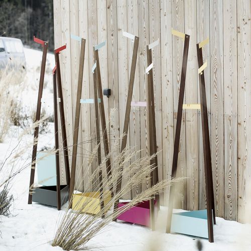 Bodenstehender Garderobenständer - SALTO SAL100 - egoé - modern / Stahl / Holz