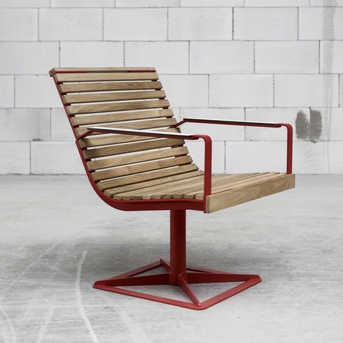 Moderner Sessel - PREVA LP375 - egoé - Holz / Holz / Stahl