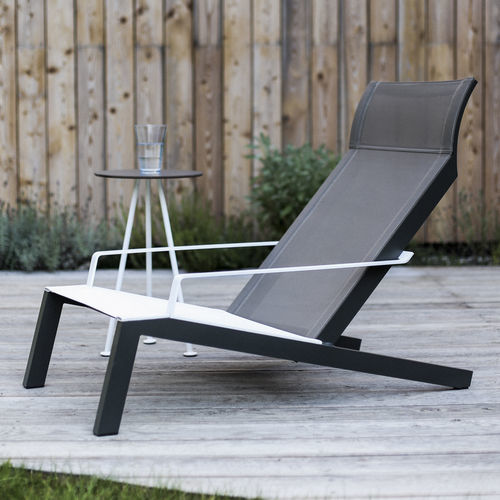 Moderne Sonnenliege - Alva LAL327 - egoé - Batyline® / Aluminium / stapelbar