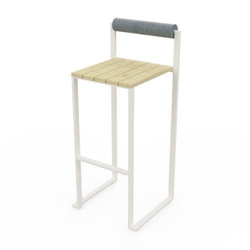Moderner Barstuhl - LBS216 - egoé - für den Innenraum / Massivholz / Gestell aus pulverbeschichtetem Stahl