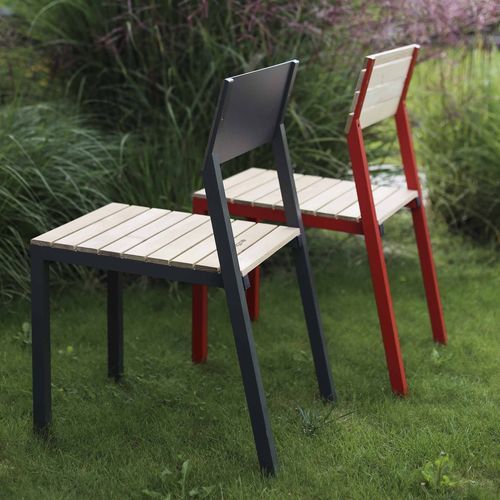 Moderner Stuhl - Cora LCR126 - egoé - für Außenbereich / für den Innenraum / Teakholz