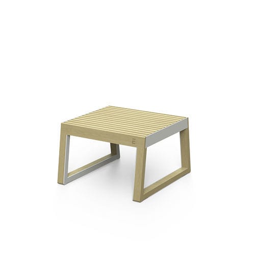 Moderner Hocker - Barka BA114 - egoé - Massivholz / Teakholz / Gestell aus Holz