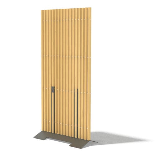 Moderner Paravent - Mario MAR230 - egoé - Massivholz / Esche / Stahl