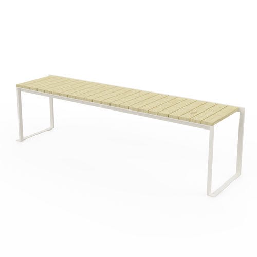 Moderne Bank - LBS2301 - egoé - Massivholz / Stahl / ohne Rückenlehne