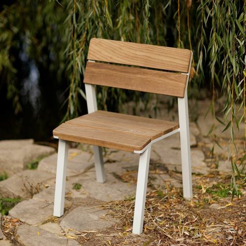 Moderner Gartenstuhl - E2-152 - egoé - für Terrasse / Esche / Massivholz