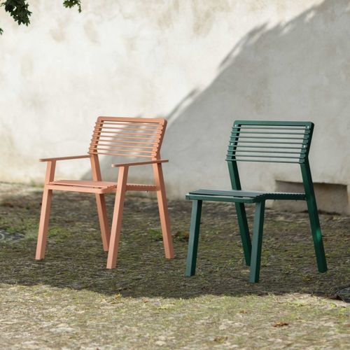 Moderner Gartenstuhl - E2-257 - egoé - für Außenbereich / galvanisiertem Stahl / thermolackierter Stahl