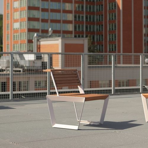 Moderner Sessel für den urbanen Raum - A2-101 - egoé - geöltes Holz / Massivholz / Esche