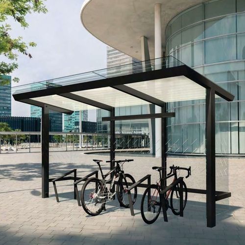 Nachhaltiger Fahrradunterstand - X2-V310-SS - egoé - Stahl / galvanisiertem Stahl / thermolackierter Stahl