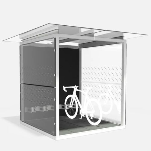 Nachhaltiger Fahrradunterstand - Y3-SET2101 - egoé - Stahl / galvanisiertem Stahl / thermolackierter Stahl