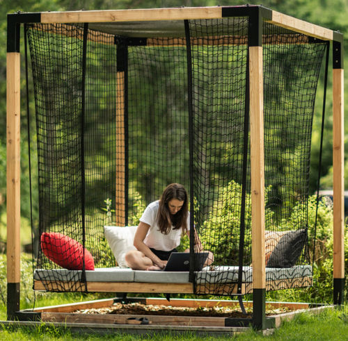 Garten-Bett / Himmel - Y Détente - egoé - hängend / Doppelbett / Einpersonen