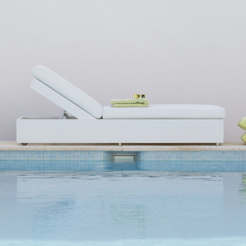 Moderne Sonnenliege - CHILLED RECLINABLE - GreenDesign - Batyline® / Aluminium / für Garten