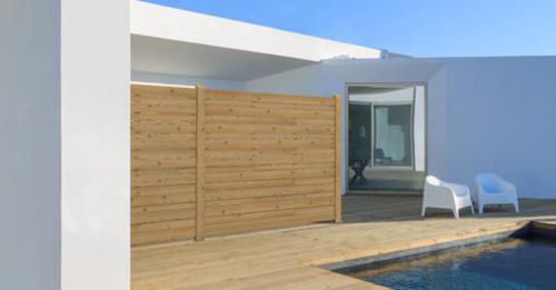 Platten-Sichtschutz - GARBINO - GreenDesign - Holz