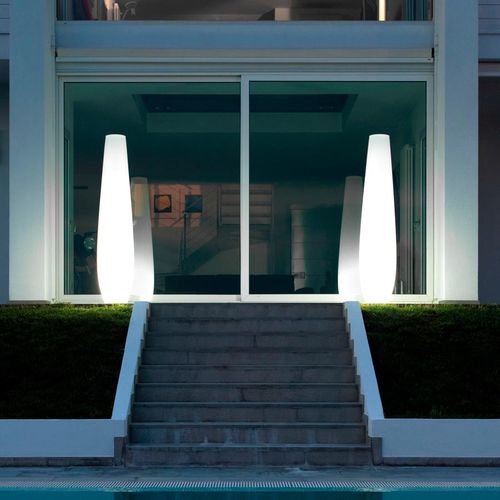Moderne Leuchtsäule - DELOS - GreenDesign - Polyethylen / für Außenbereich