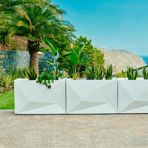 Polyethylen-Pflanzkübel - ANAFI - GreenDesign - rechteckig / modern / für Außenbereich