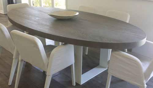 Moderner Esstisch - HAUTE - CABUY Didier - Eiche / oval / für Privatgebrauch