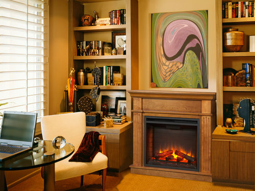 Elektrokamin - SIMPLIFIRE CRESTWOOD - Harman Stoves - freistehend / Einseitig / geschlossene Feuerstelle
