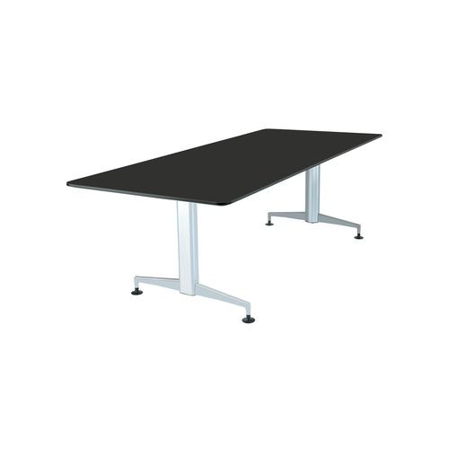Moderner Arbeitstisch - A-One - Paustian - Laminat / Holzfurnier / Aluminium