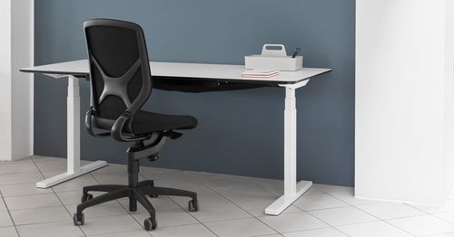 Moderner Schreibtisch - WD01 - Paustian - Laminat / Linoleum / höhenverstellbar