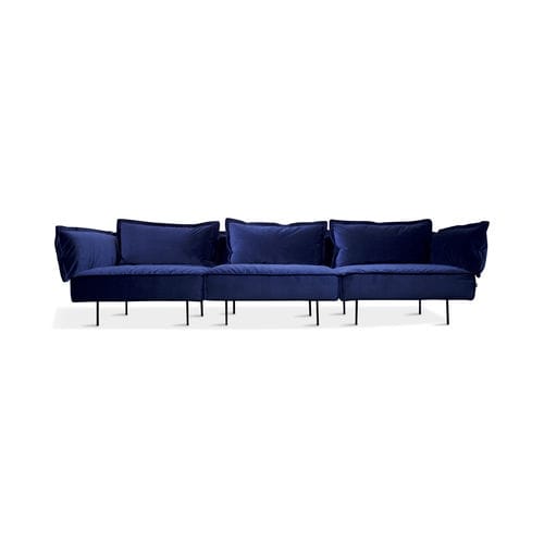 Modulsofa - ROYAL BLUE  - Handvark - modern / Samt / blau