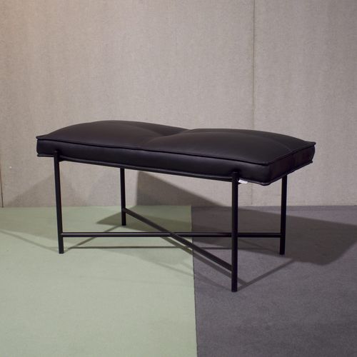 Moderne Bank - PIANO - Handvark - Metall / Leder / handgefertigt