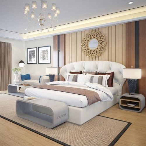 Moderner Bettbank - OPUS PRIMO - CO33 - Beton / für Privatgebrauch / für Hotels